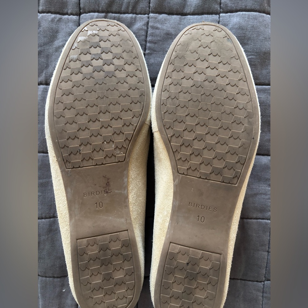 Birdies Suede Neutral Tone Vesper Loafers Size 10 - Picture 2 of 4